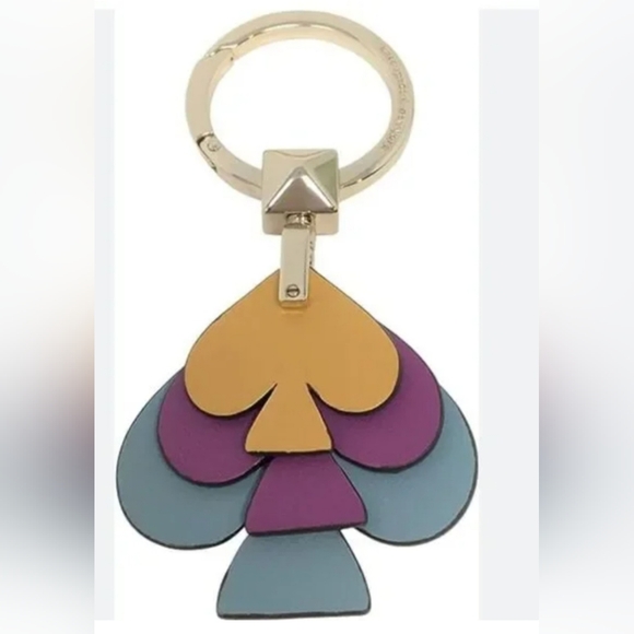 Kate Spade N.Y. Seaside Stacked Spade Gold & Multi Color Keyfob! NWOT! - Picture 7 of 7